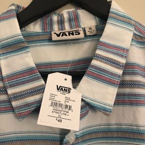 Vans button front shirt men’s size xl